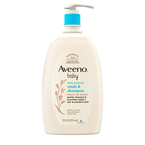 Aveeno Baby Daily Moisture Gentle Bath Wash & Shampoo with Natural Oat Extract